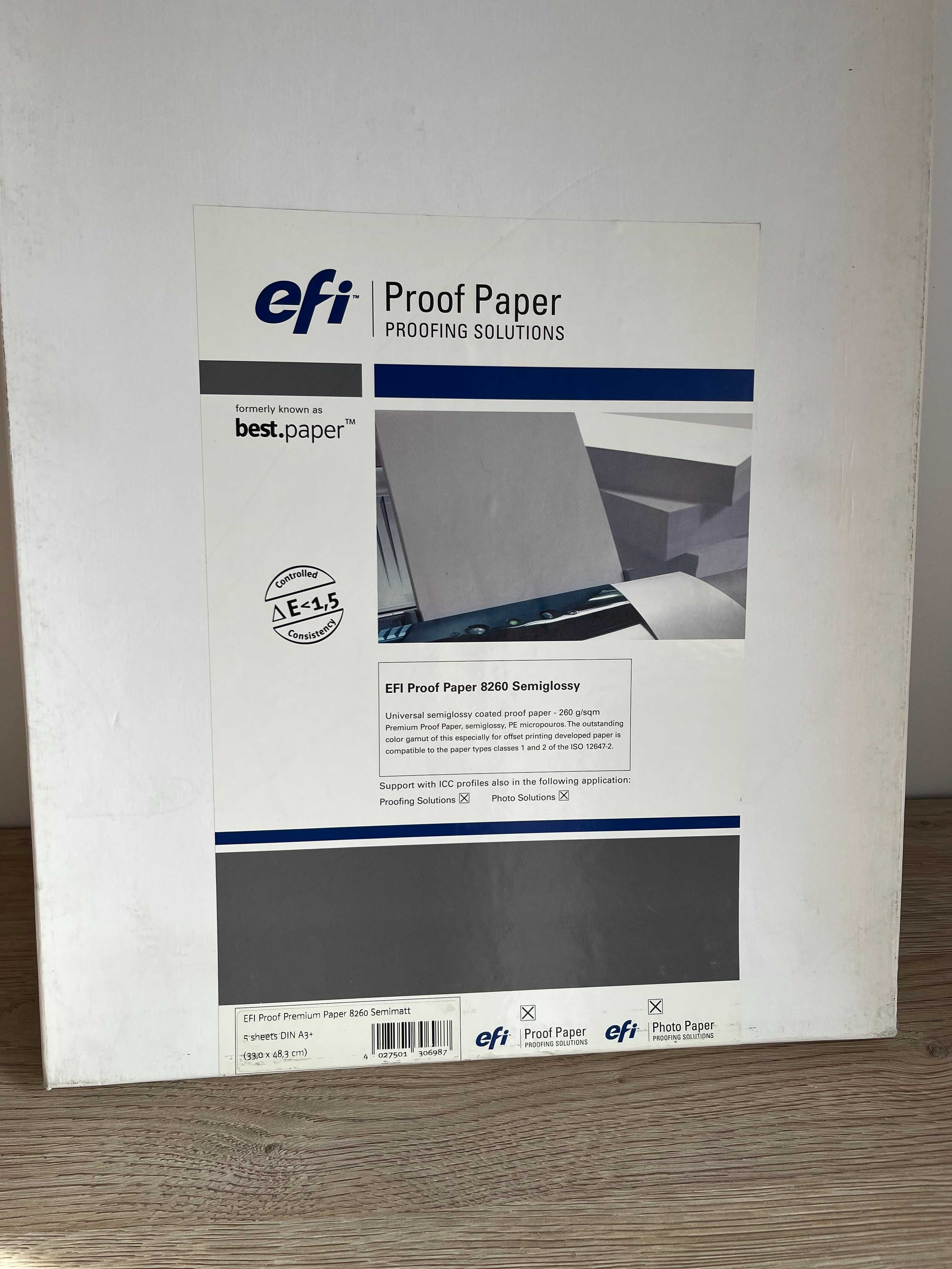 EFI Proof Premium papier 8260 Semimatt A3+ opak 5 arkuszy
