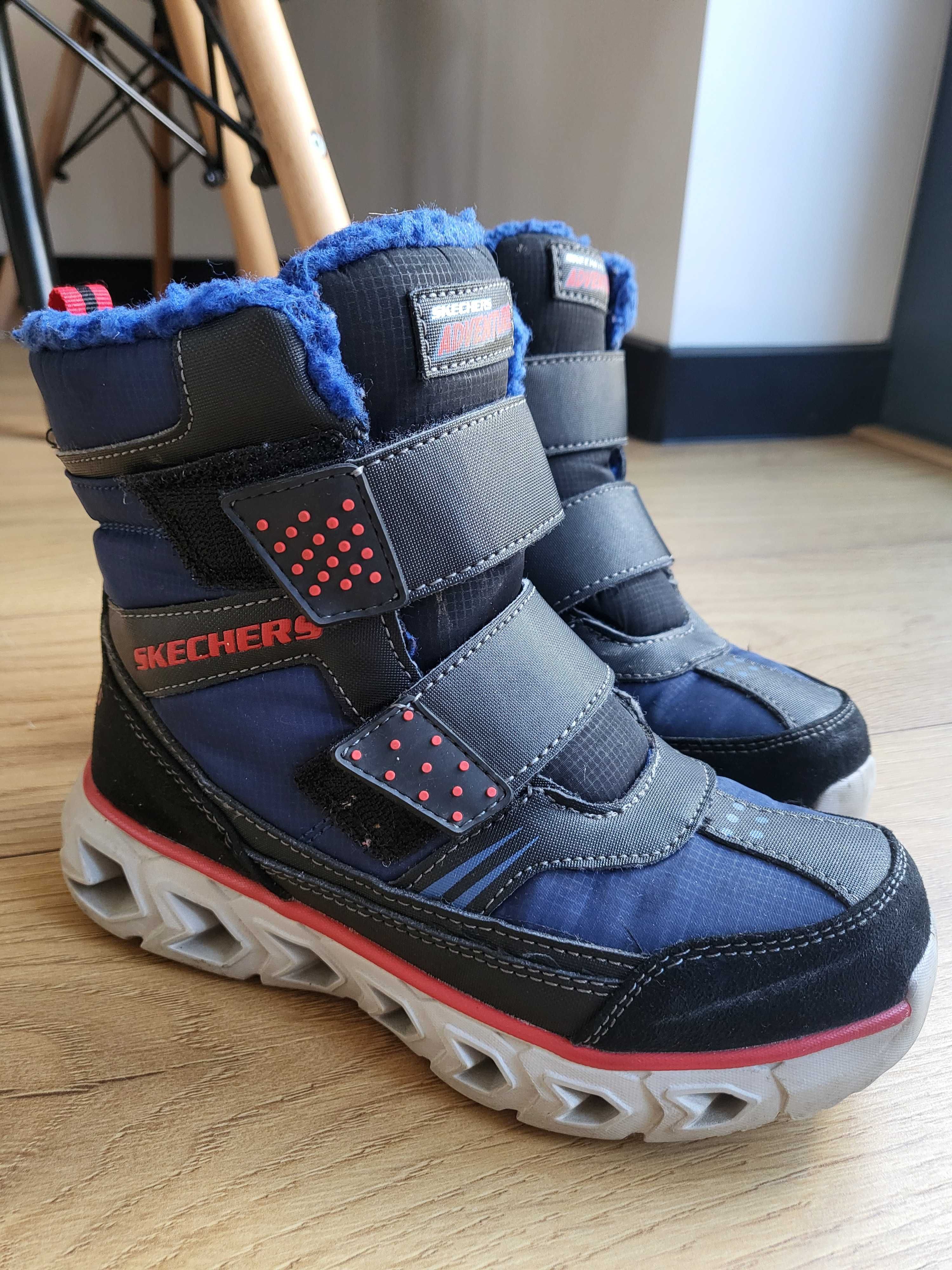 Buty zimowe dla chlopca zimowe buty chlopiece Skechers
