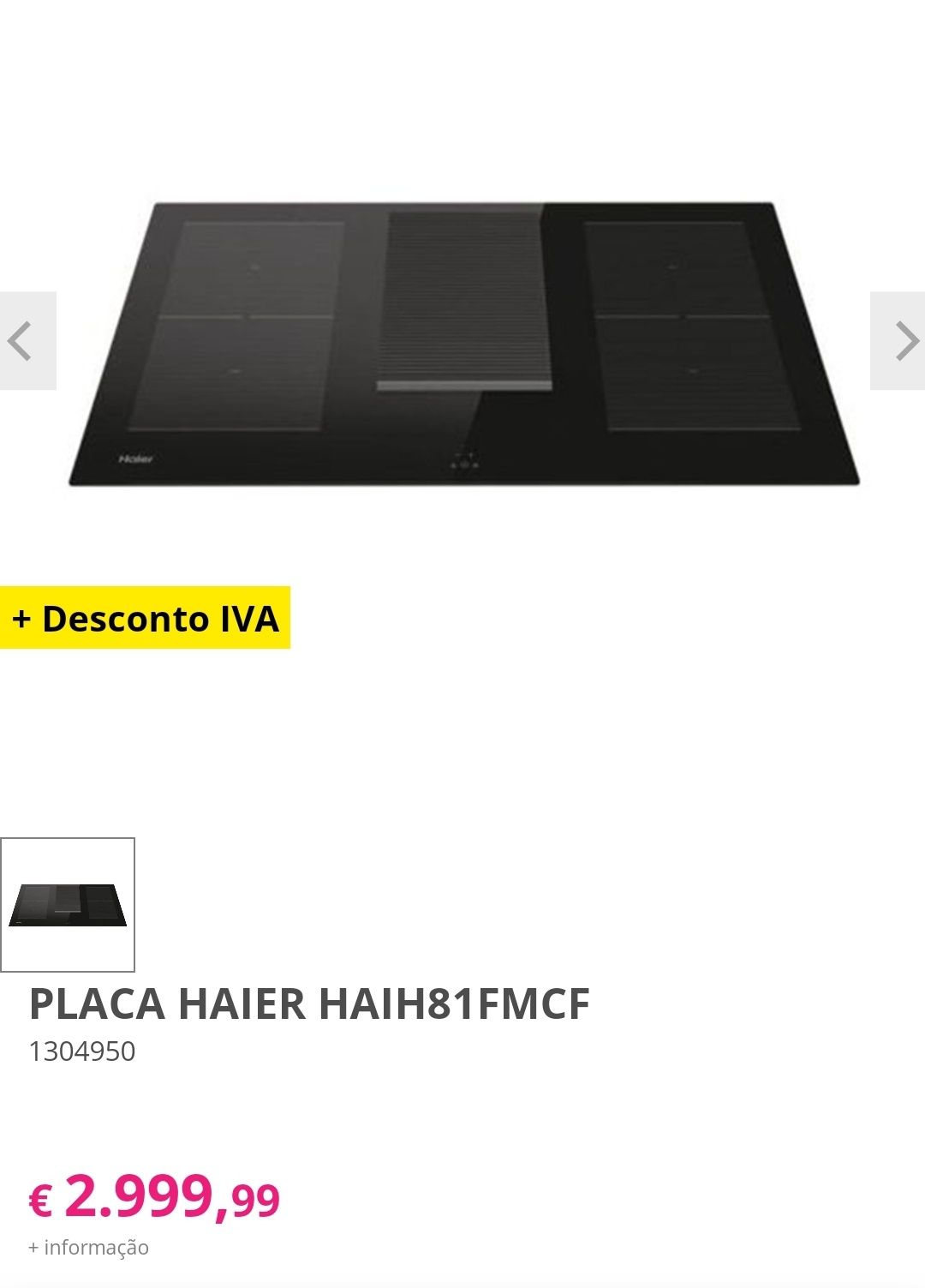 Placa de indução Haier