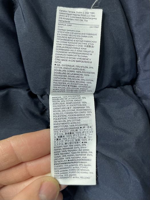 GAP куртка парка L размер зимняя синяя оригинал