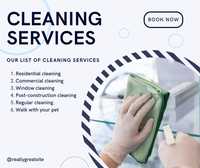Cleaning services/Serviços de limpezas