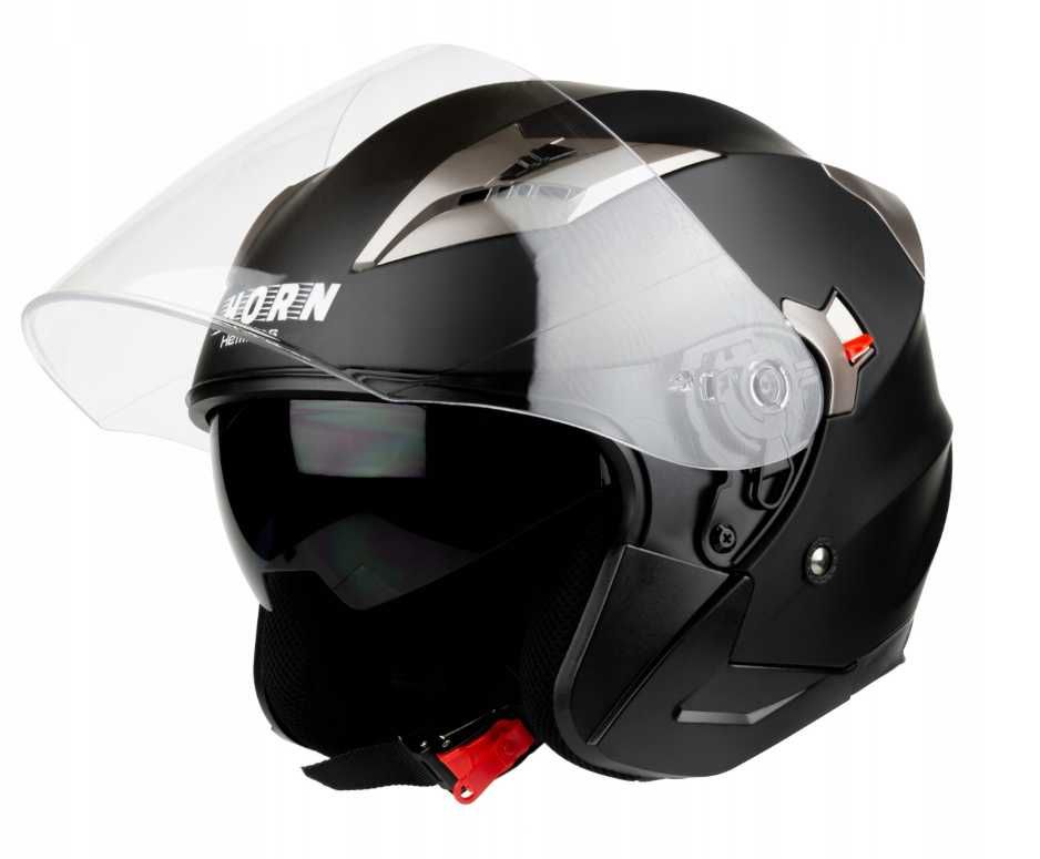 kask motocyklowy horn 627 otwarty XS-XL intercom ready GRATIS KOMINIAR