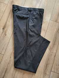 Spodnie męskie 54 garniturowe eleganckie cygaretki pas98