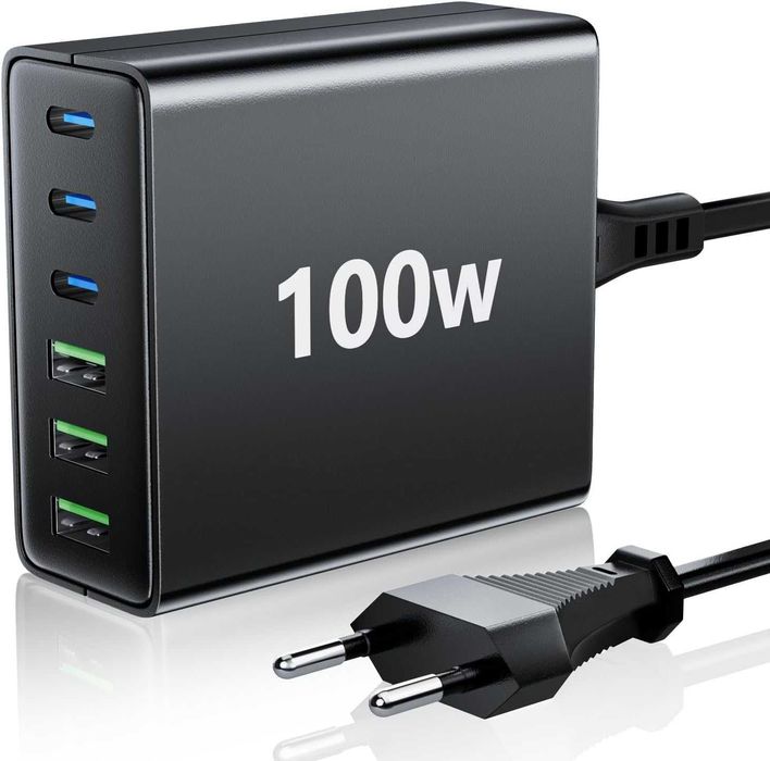 Ładowarka FINIBO 100 W Fast-Charge – uniwersalna dla USB-C & USB-A