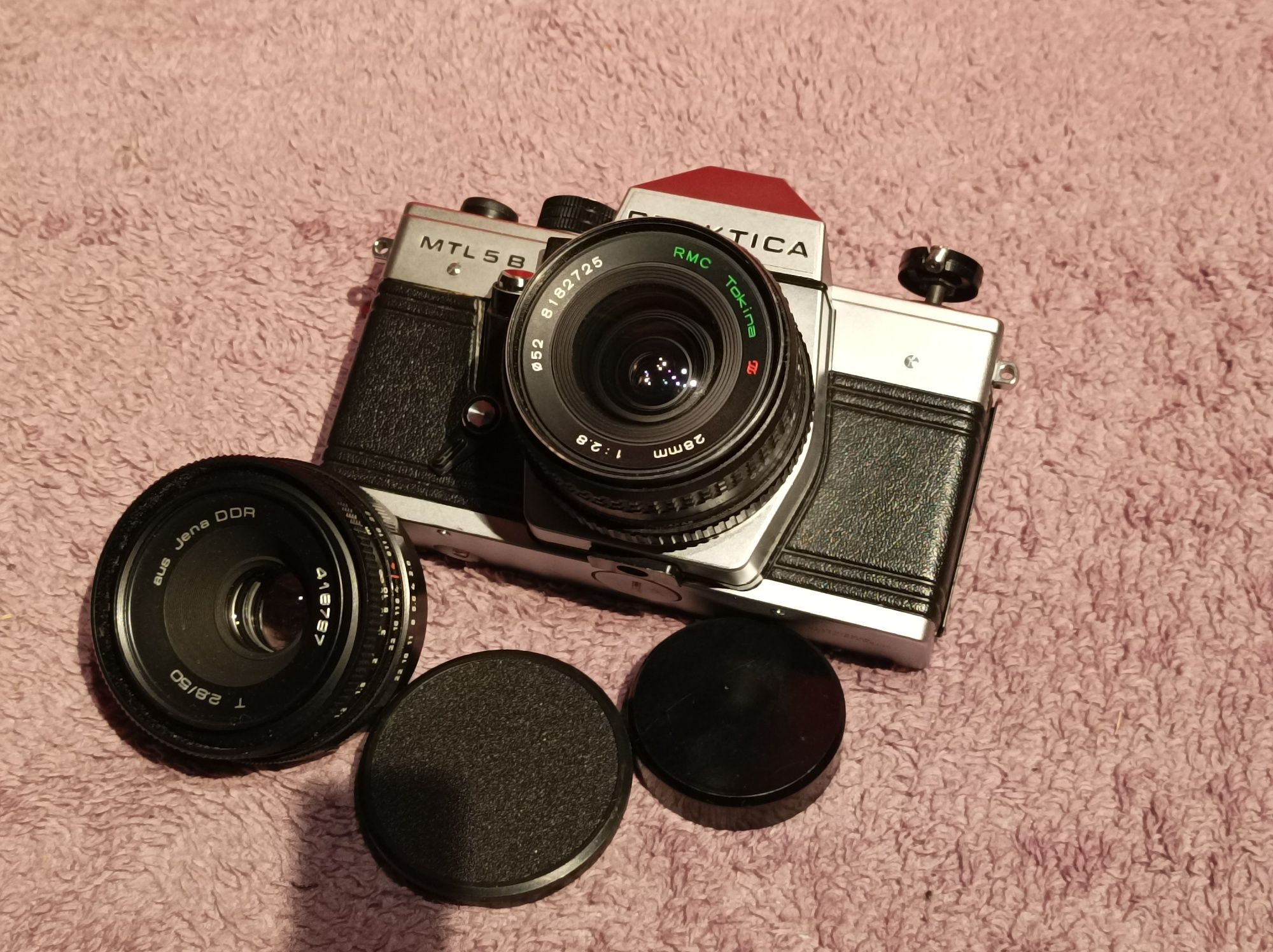 Aparat Praktica MTL3 5 B + 2 x obiektyw.