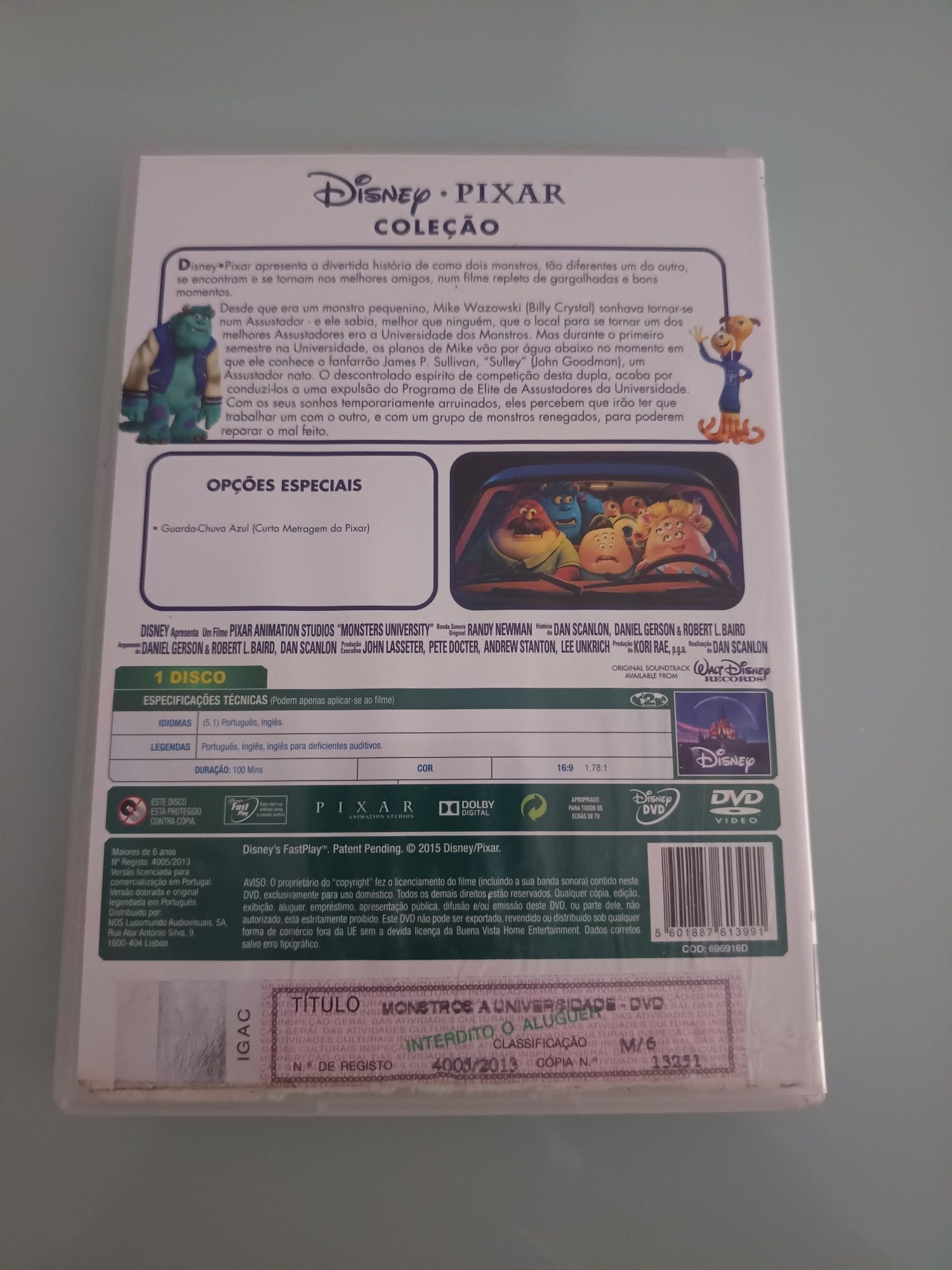 DVD Disney Monstros a universidade