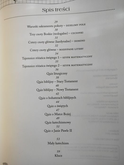 Katechizmowe łamigłówki dla dzieci