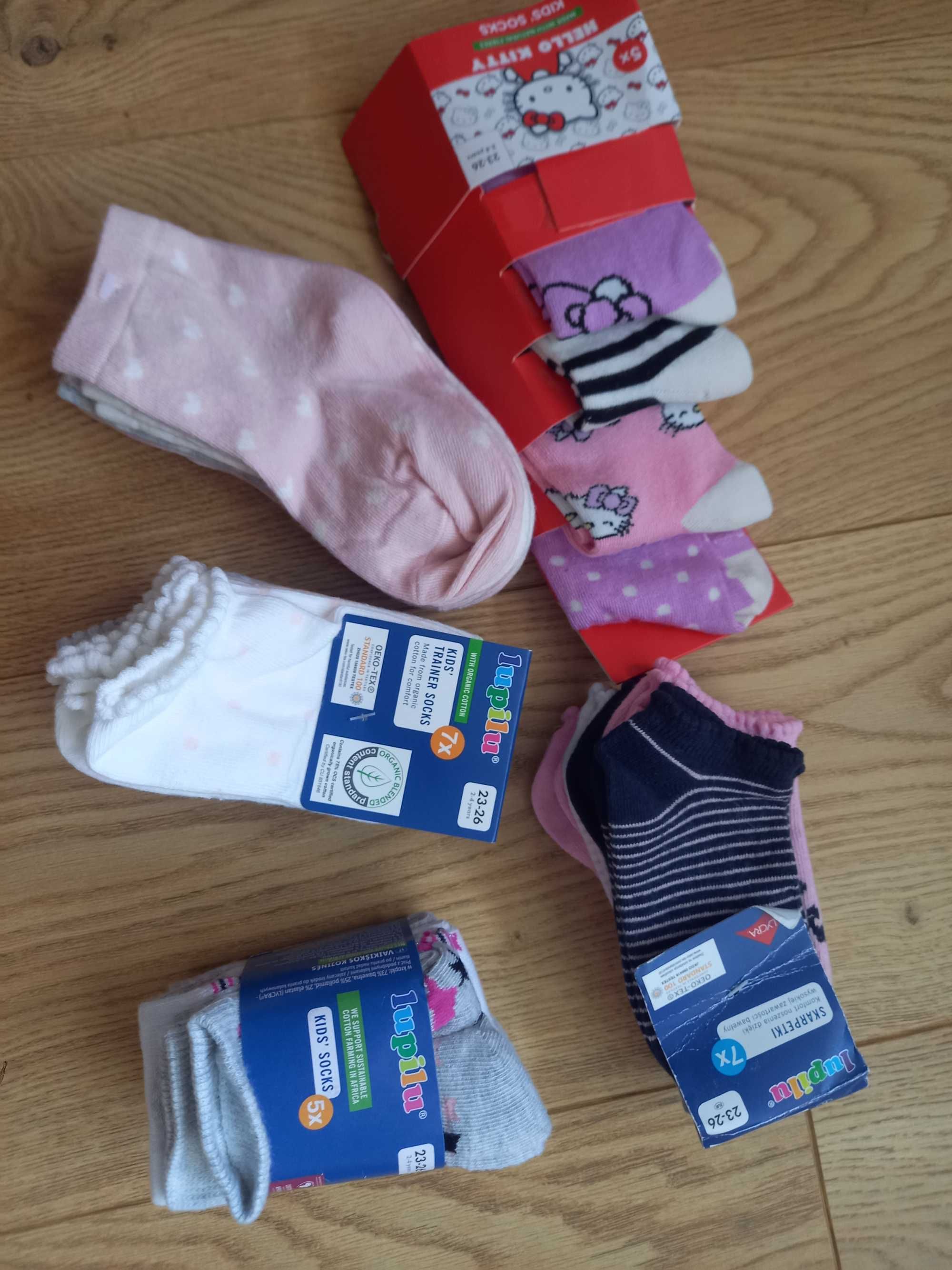 Nowe skarpetki 22-24 h&m stopki 22-26 lulpilu lidl