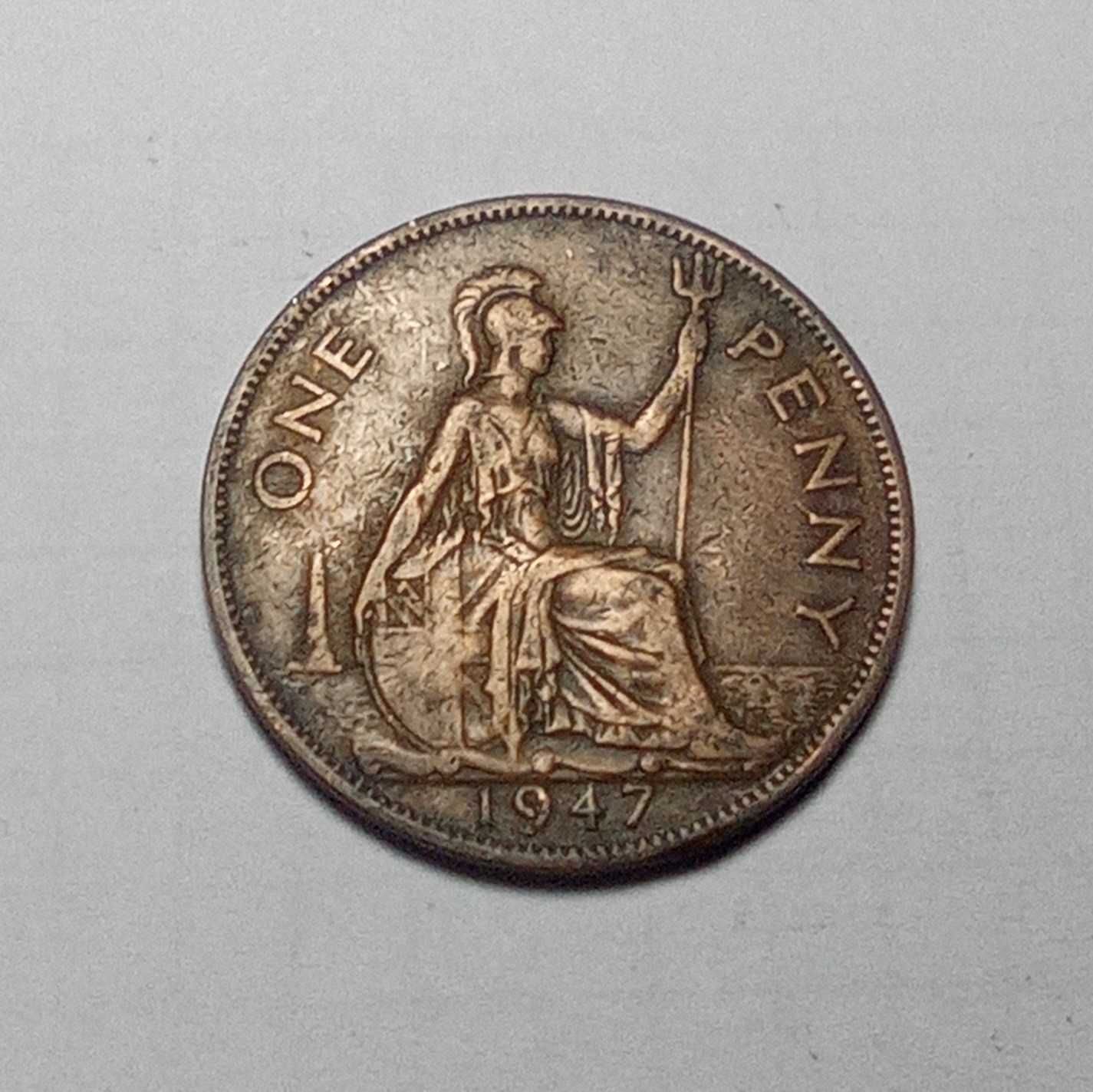 Monety Anglia One Penny różne roczniki.