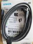 Кабель Anker type C - type C, PD 240W, 1,8 м, тканевий