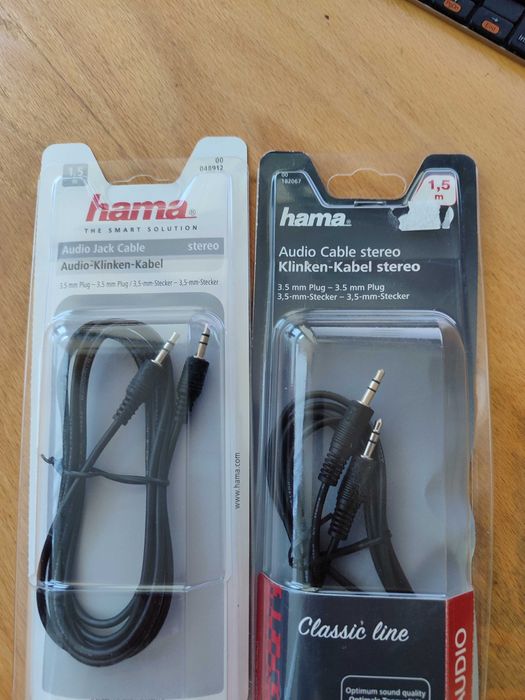 Аудіокабель Hama 3,5 мм Кабель AUX/джек 1,5 м