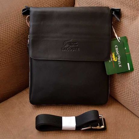Мужская сумка через плечо Lacoste Лакоста планшетка отличный подарок