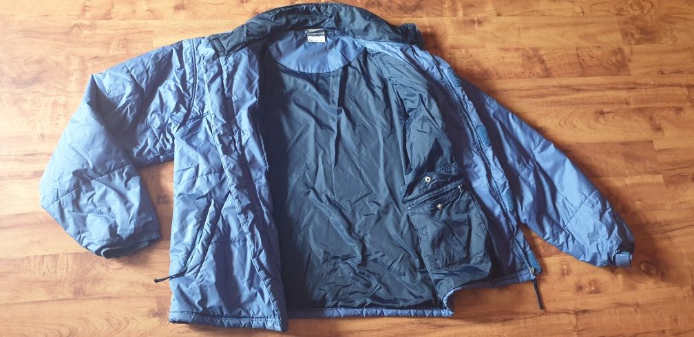 Kurtka męska Reebok ocieplana jesienna w kolorze jasno-granatowym r.