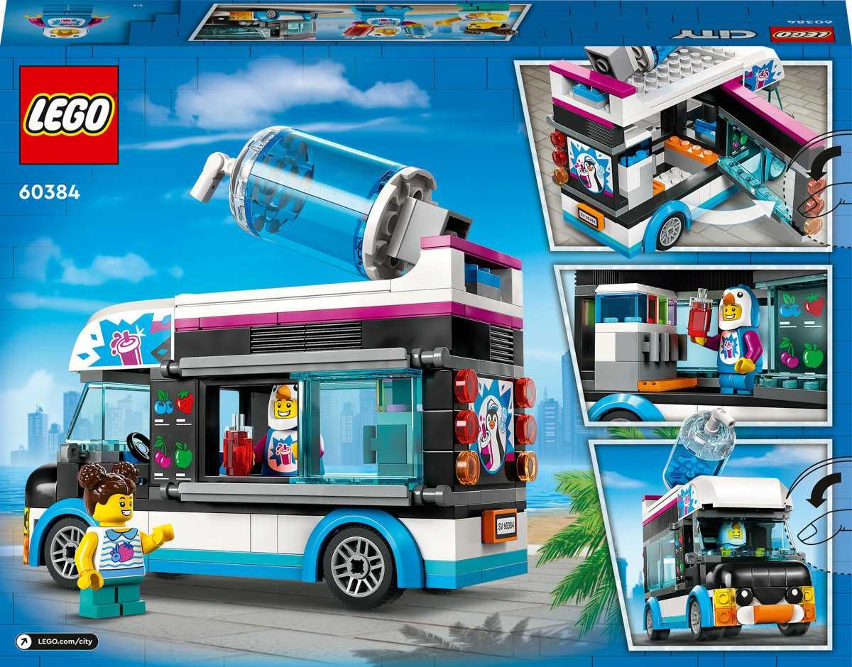 LEGO city 60384 PINGWINIA furgonetka ZE SLUSHEM klocki
