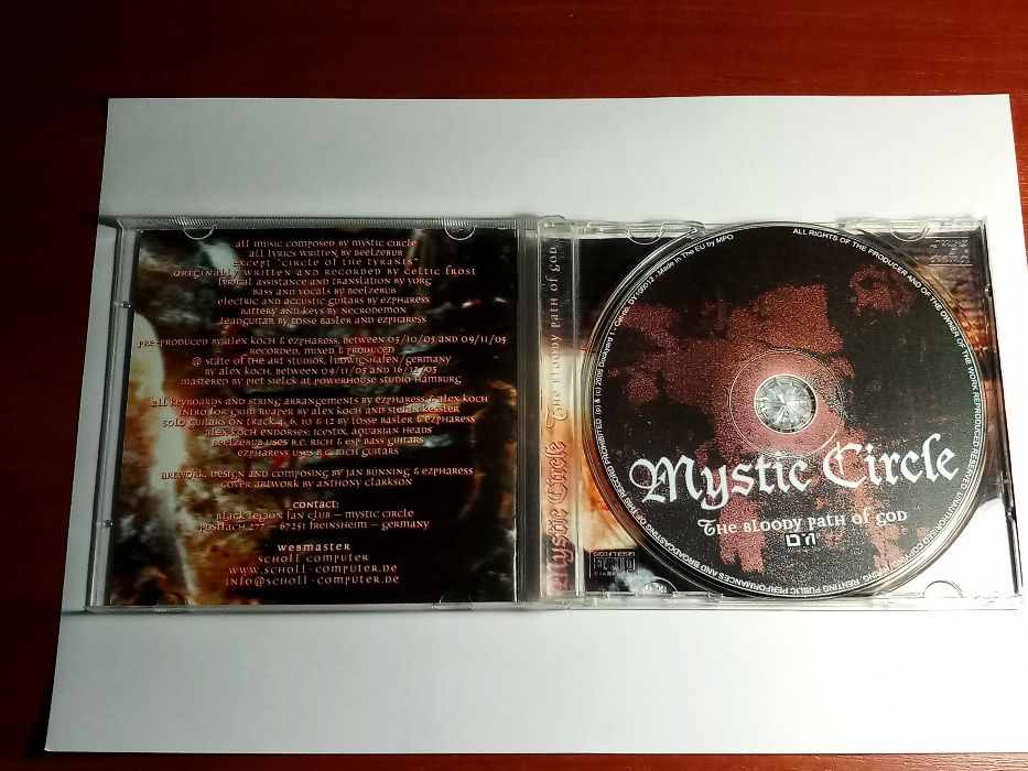 Продам CD Mystic Circle "Bloody Path Of God" (новый, с буклетом)