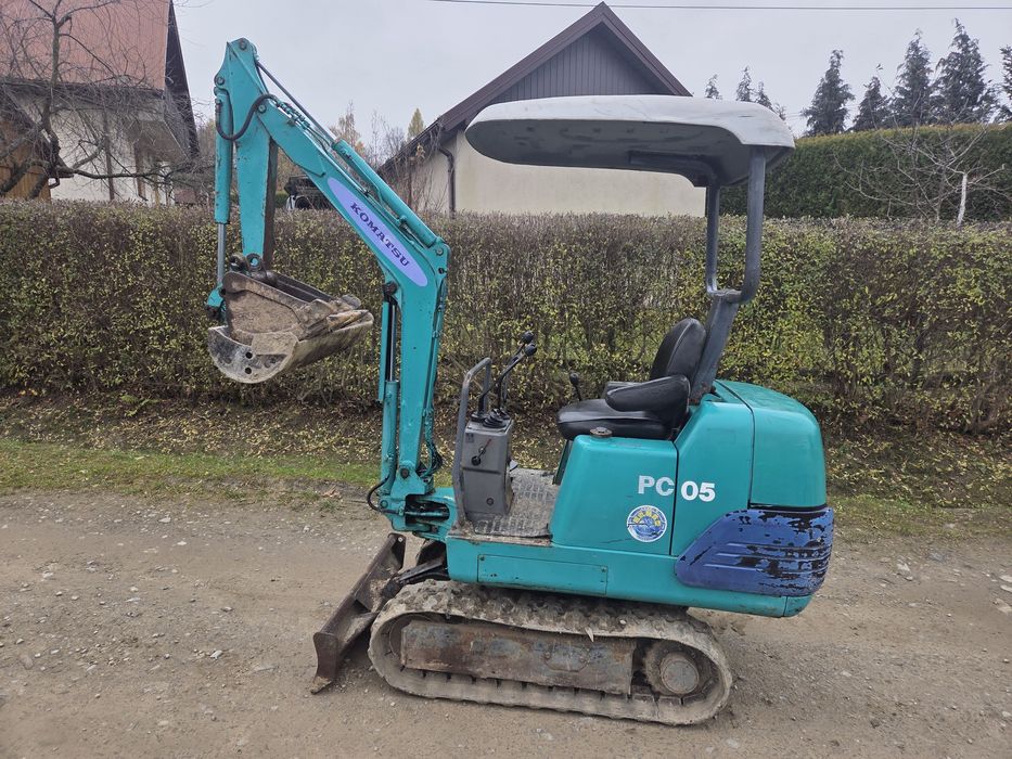 Minikoparka Komatsu PC05 Waga 1.5 t.#nie.kubota.cat.jcb.yanmar.terex##