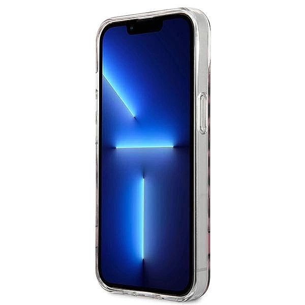 Etui Guess Leopard na iPhone 13 mini - różowe