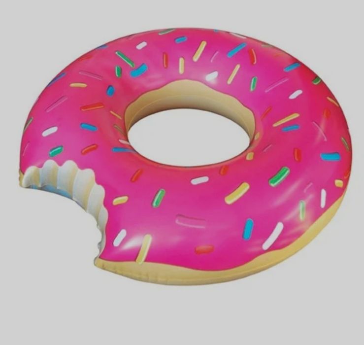 Bóia Insuflável Donut Melancia Anel Praia Verão