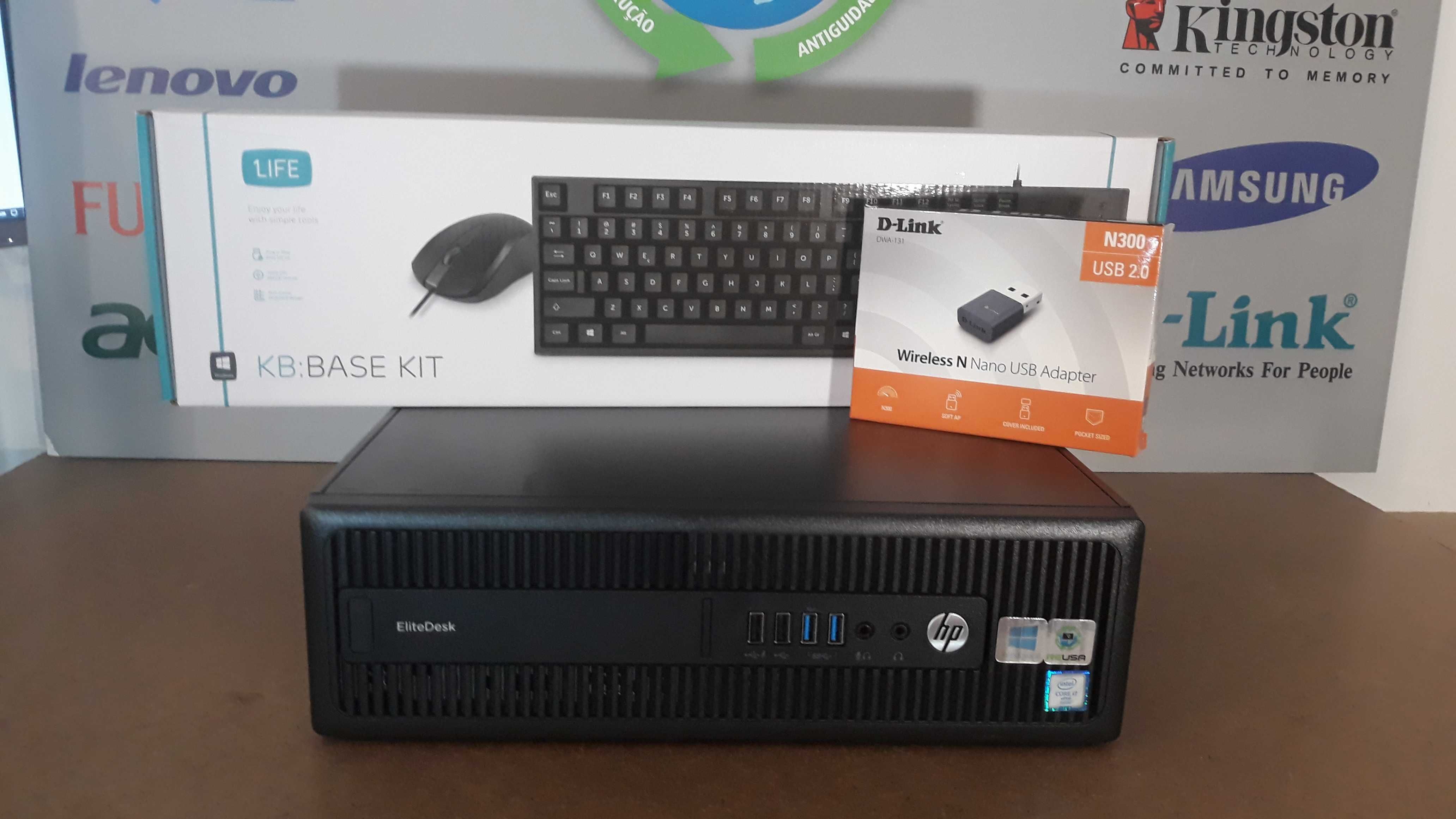 Pc-HP800G2-6ªG-i5 6500-3.2G|32G-DDr4|SSD256+HD500|KIT|HDMI|5G|W10/11