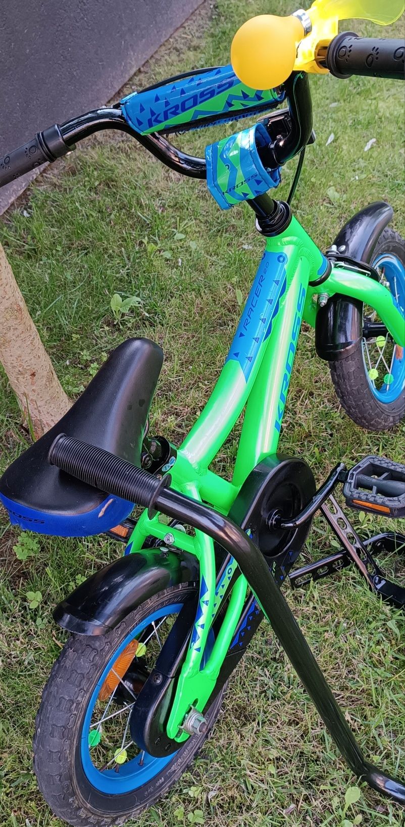 Rowerek Kross na alu ramie w zestawie kółka+ kijek/12"