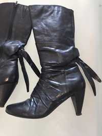 Botas em pele, n. 39, como novas