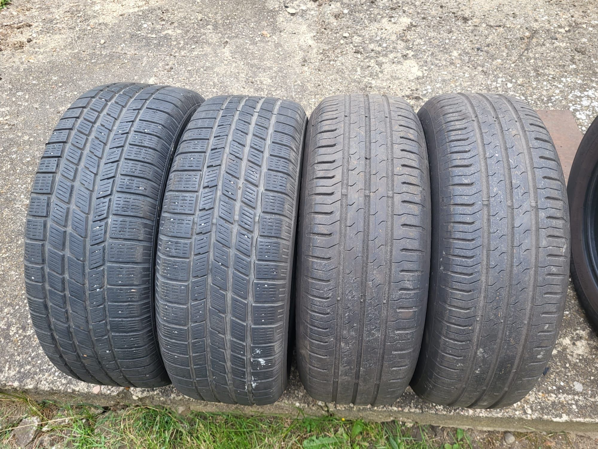 Opony 8szt, 4szt letnie, 4szt zimowe (205/55 R16 i 195/65 R15)