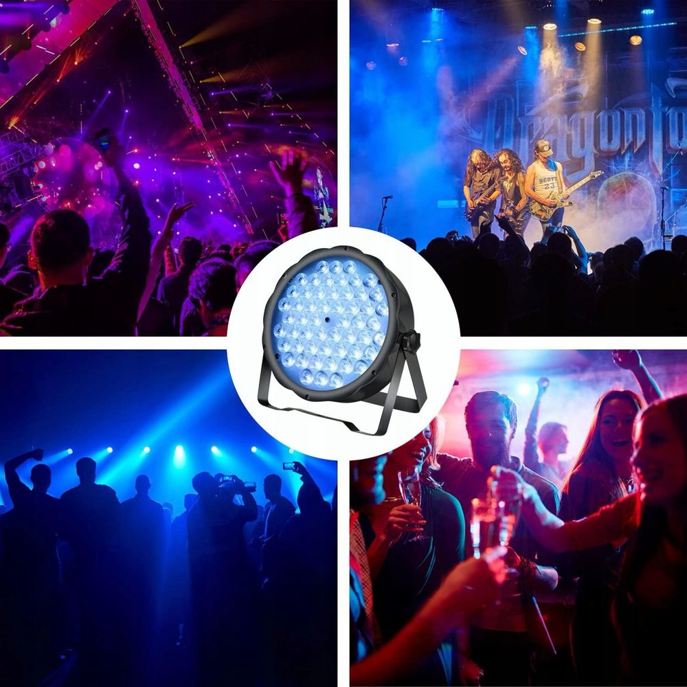 Światło sceniczne DJ, 54x1,5W RGB 3w1 DMX512