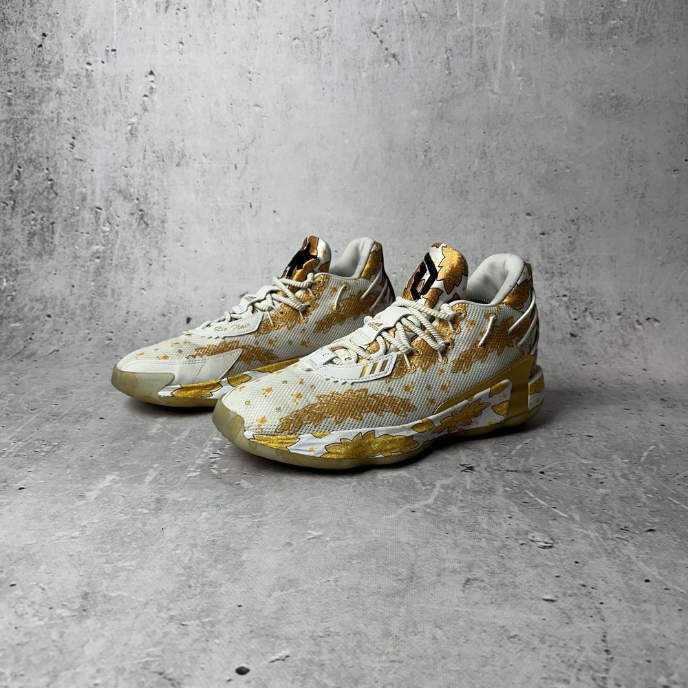 Buty Adidas Dame 7 X Ric Flair Gold White Size: 43 27,5 cm