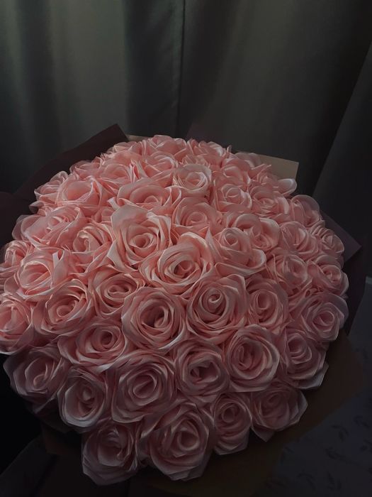 Букет з атласних стрічок