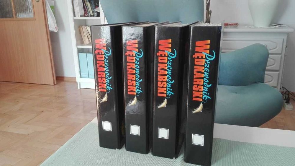 Przewodnik Wędkarski + 4 Segregatory Kolekcja 80 zeszytów Stan idealny