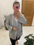 Żakiet letnia marynarka lniana z lnem Pull&Bear XL