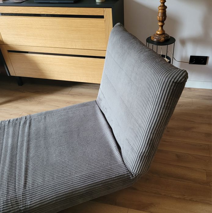 Fotel rozkładany Sofa SOLACE 1-osobowa, z funkcją spania sztruksowa