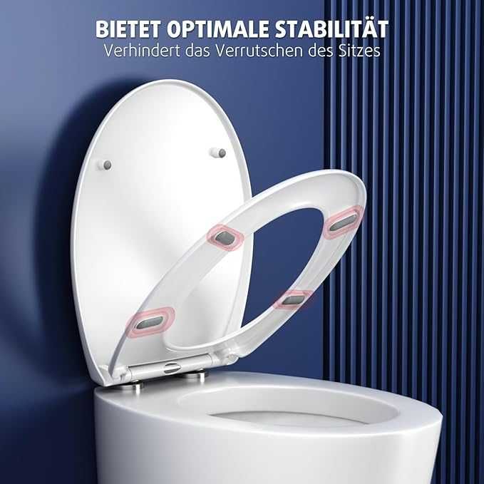 Deska Sedesowa Nano Glaze wolnoopadajaca uniwersalna