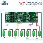 BMS плата 7S30A 29,4 вольт