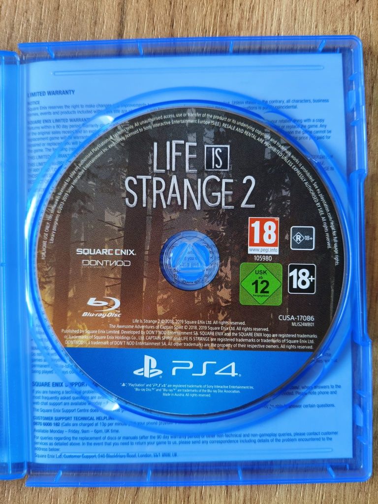 Life is Strange 2 PS4 jak nowa