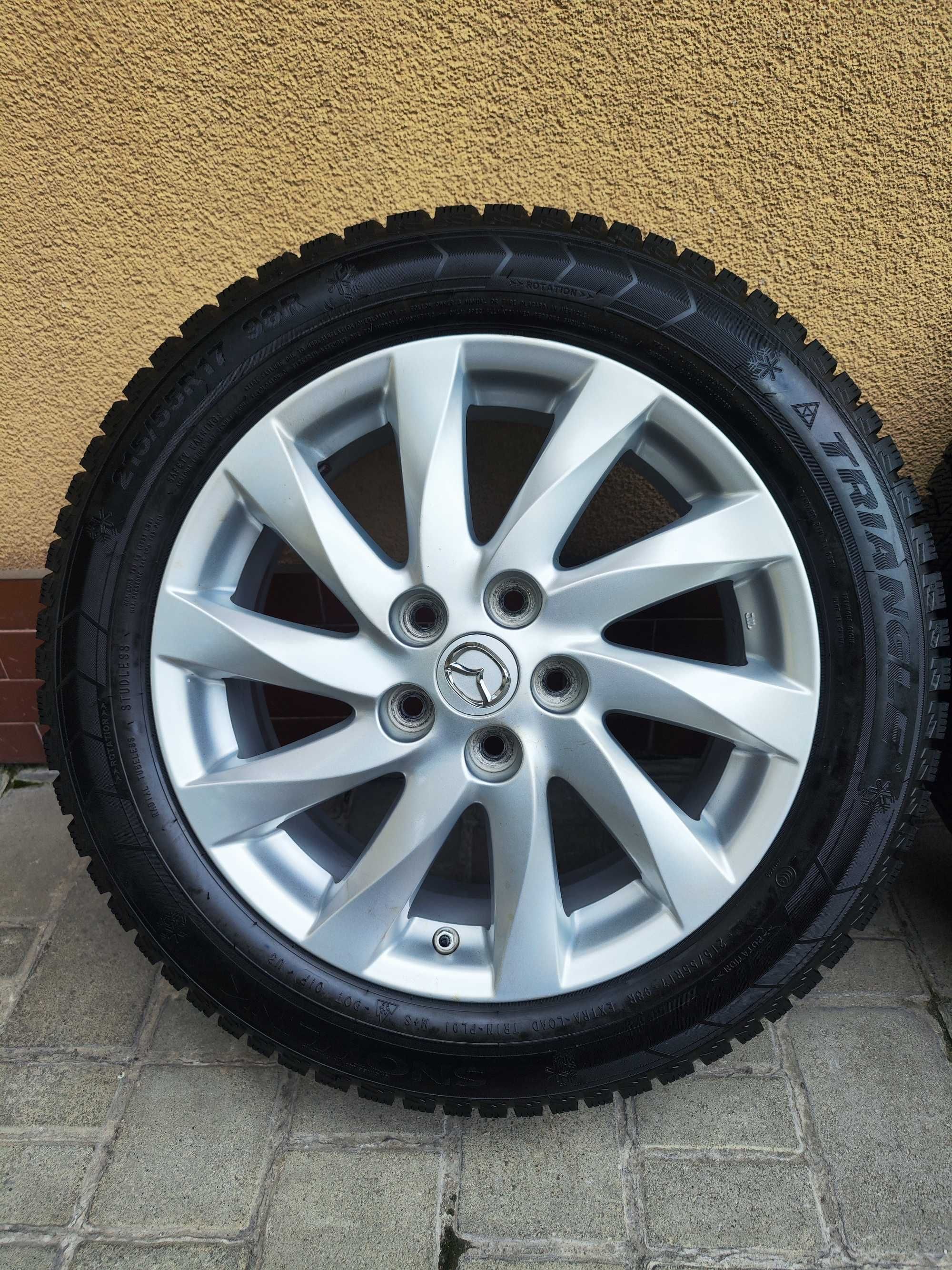 Диски Mazda R17 резина зимова Triangle 215/55R17