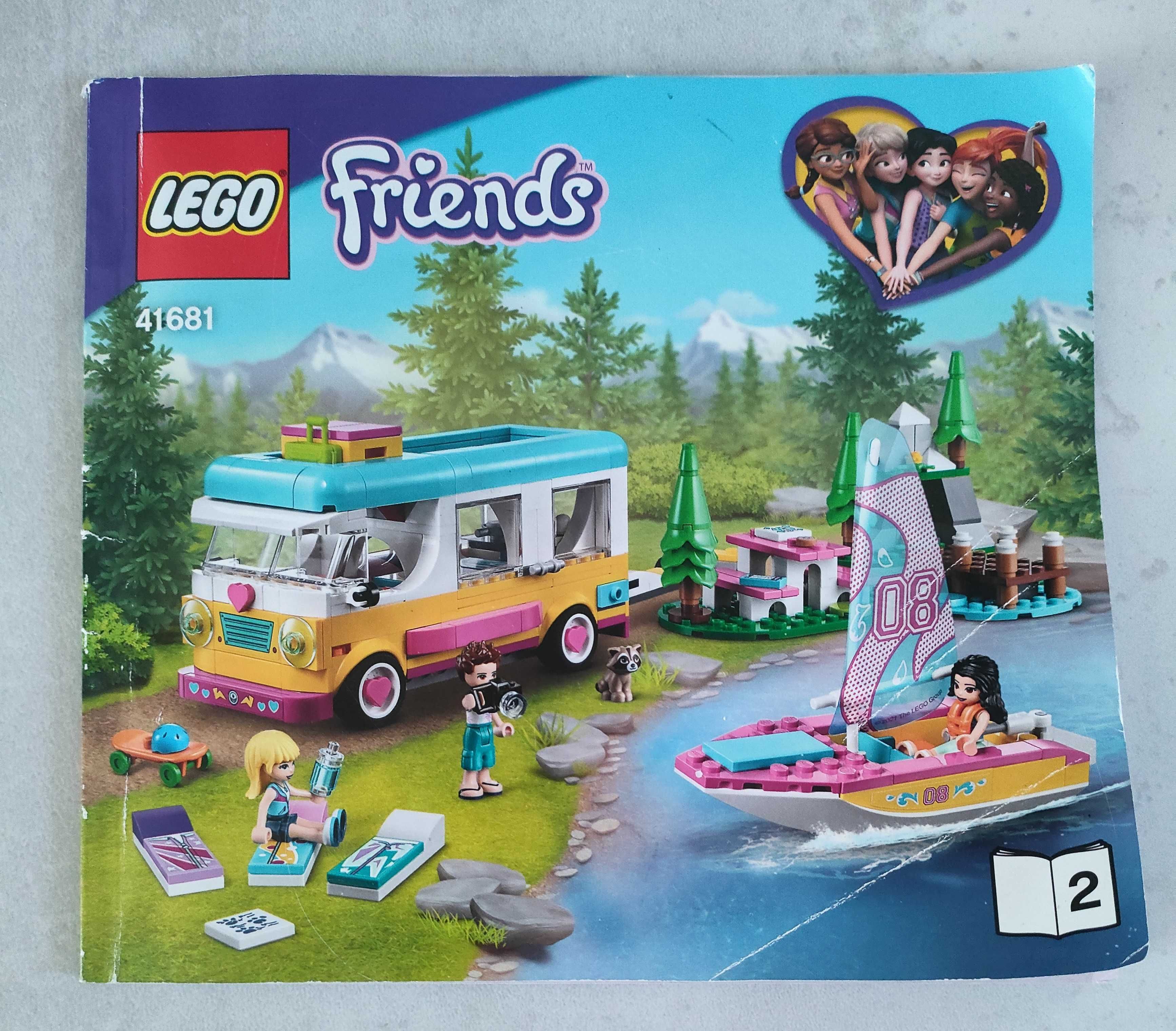 Lego Friends 41681 Leśny mikrobus kempingowy, kamper , żaglówka, biwak
