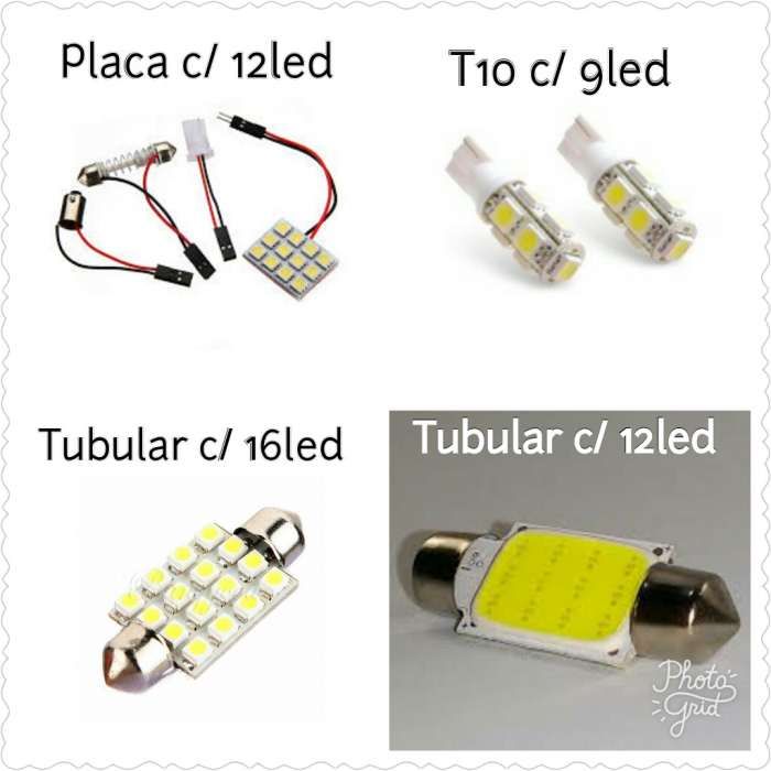 Lâmpadas de leds T10 / Ba9s / Tubulares / Placa de LED's