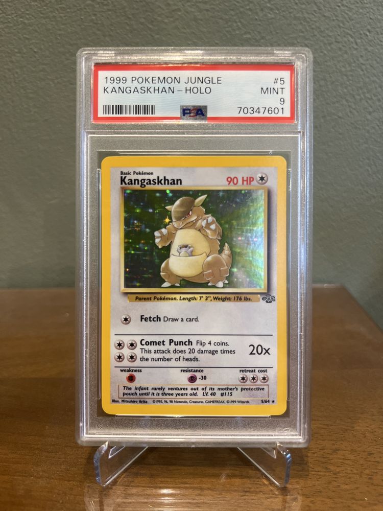 Pokémon Kangaskhan 1999 Jungle 5/64 Holo Rare PSA 9