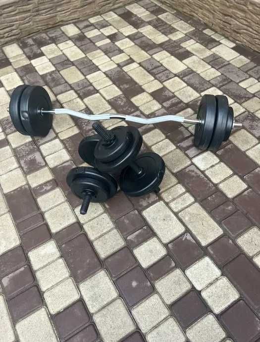 Набір! Штанга + Гантелі STRONG від 36 до 142 кг