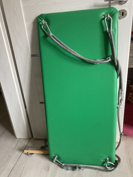 Huśtawka platforma SI zielona jak nowa 110cmx50 cm