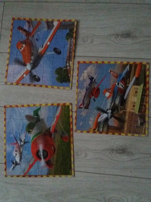 Puzzle Samoloty 3 obrazki