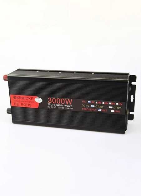 Інвертор Xinboke 1500/3000W 12-220V Чиста синусоїда