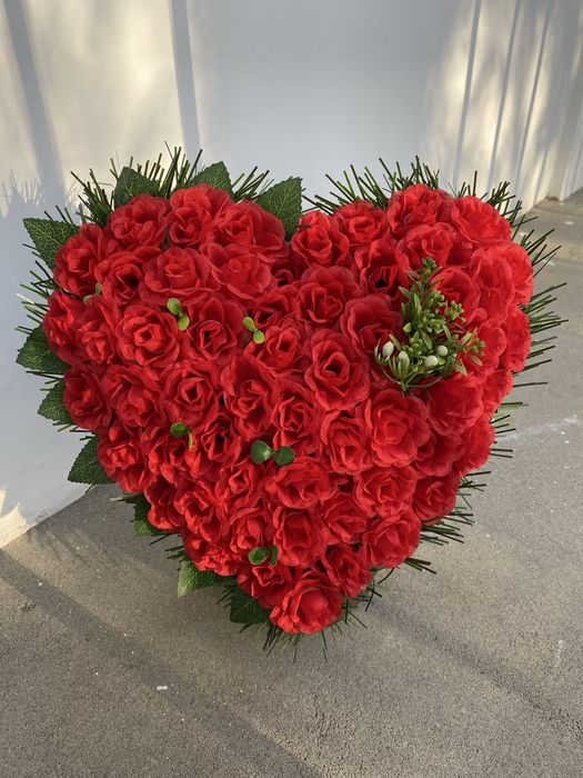 Serce, stroik, wiazanka na cmentarz