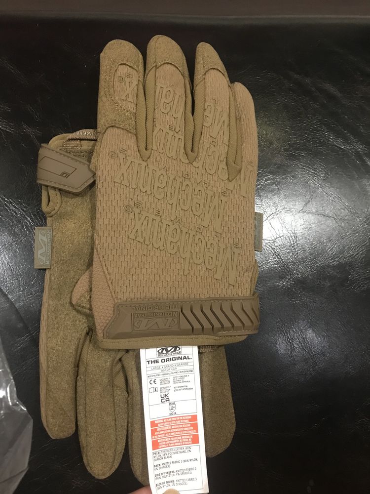 Рукавички тактичні Mechanix Original Coyote S, ХL