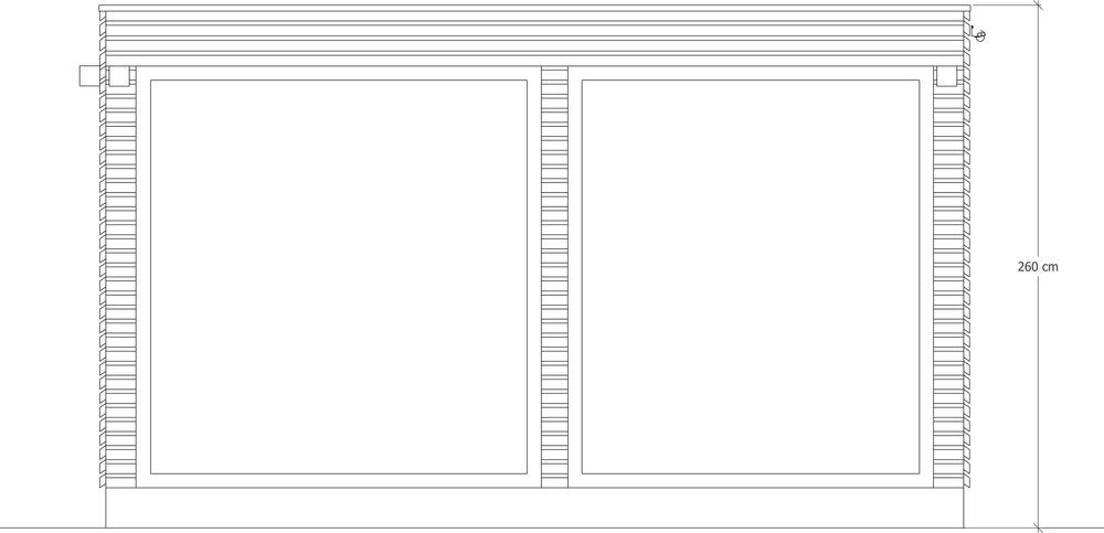 Sauna ogrodowa Xavier XL 430 cm x 250 cm