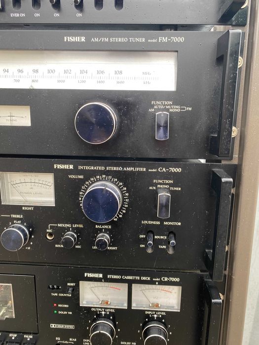 Fisher 7000  wzmacniacz  magnetofon ,tuner, timer