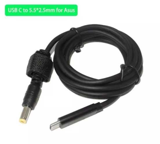 Кабель для живлення ноутбука від TypeC павербанки