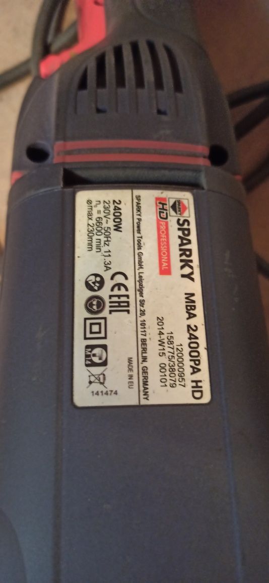 Продам болгарку SPARKY HD Profesional 2400 W / 230