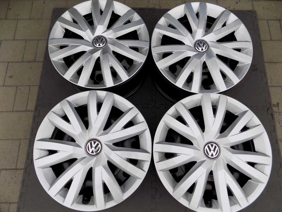 Felgi stalowe VW 16 5x112 z kołpakami Caddy,Golf,Passat,Touran,T-Rock